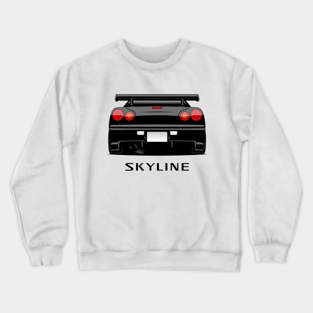 JDM Skyline R34 Crewneck Sweatshirt by racingfactory